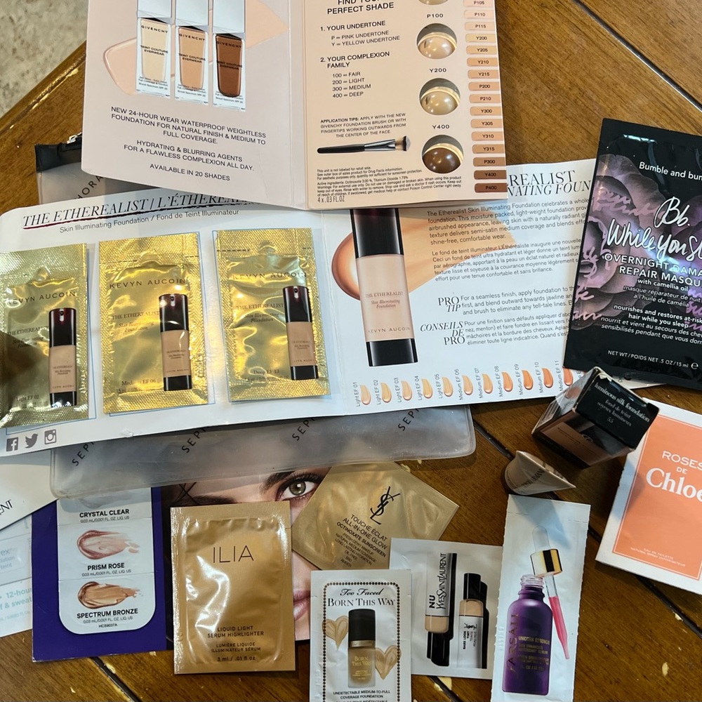 Deluxe Size Makeup Samples/Armani/Givenchy/Ilia/YveSaintLaurent/Kevyn Aucoin etc - Picture 8 of 10